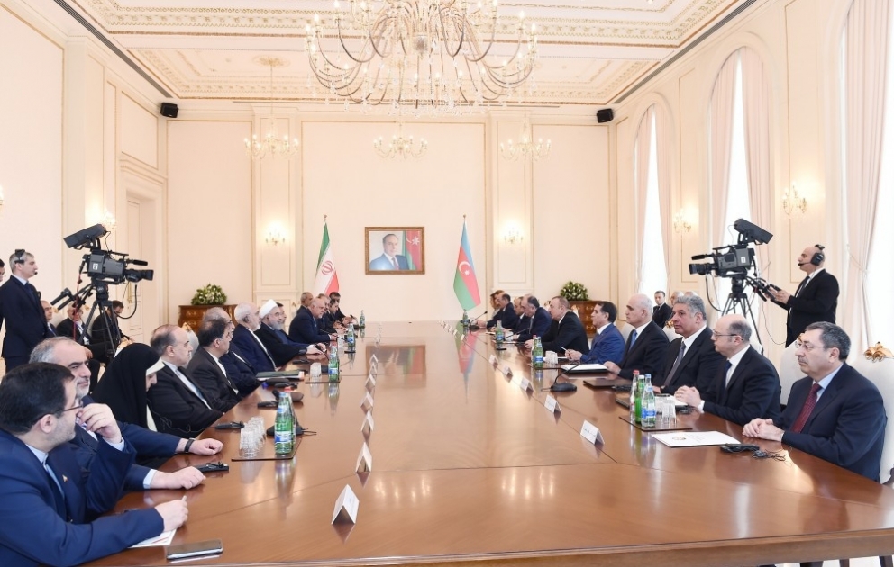 Azerbaijani, Iranian presidents held expanded meeting VIDEO