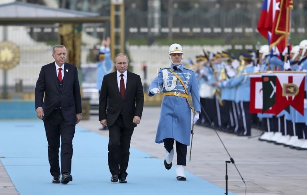 Rusiya Prezidenti Vladimir Putin Ankaraya gəlib VİDEO