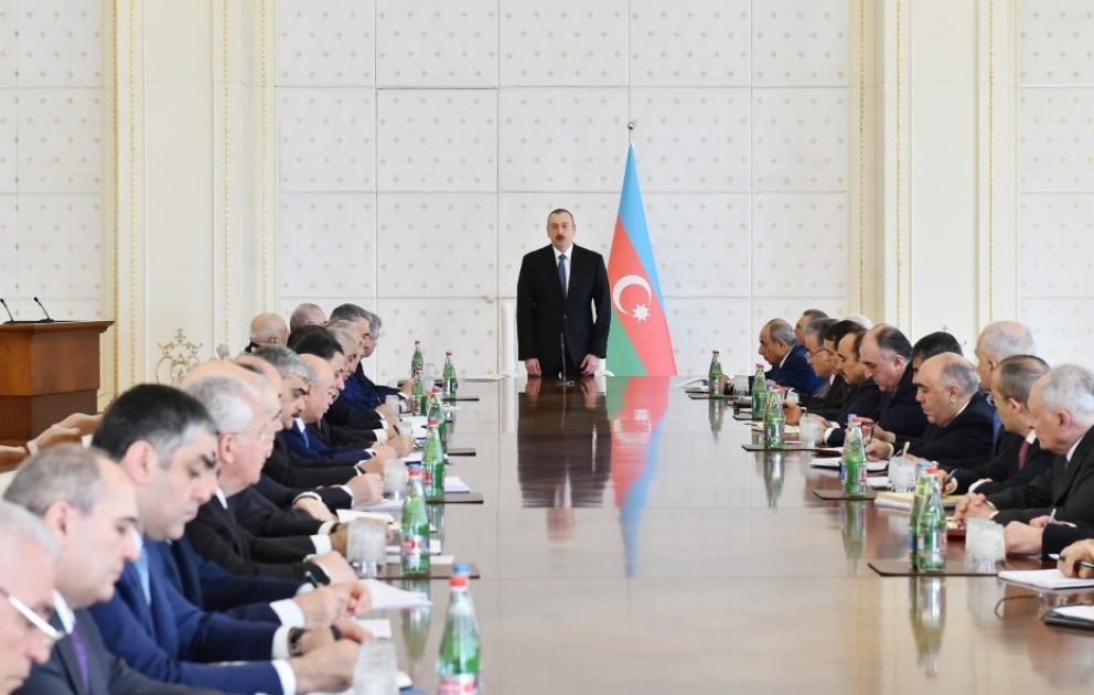 President Ilham Aliyev chaired Cabinet meeting on results of first quarter of 2018 and future tasks VIDEO