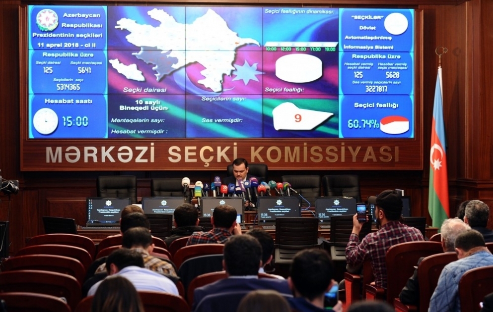 Saat 15.00-a olan məlumata görə səsvermədə fəallıq 60,74 faizdir VİDEO