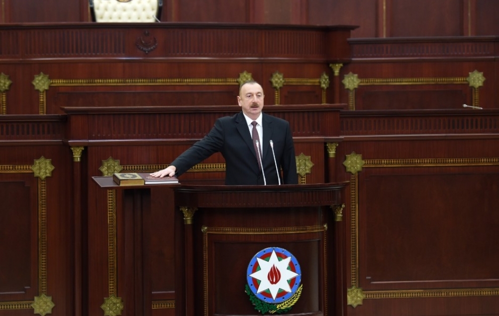 Inauguration ceremony of President Ilham Aliyev held VIDEO