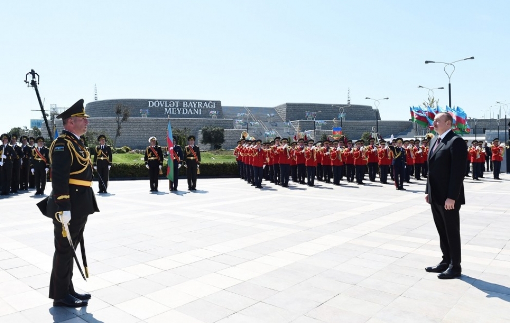 President Ilham Aliyev visited National Flag Square VIDEO