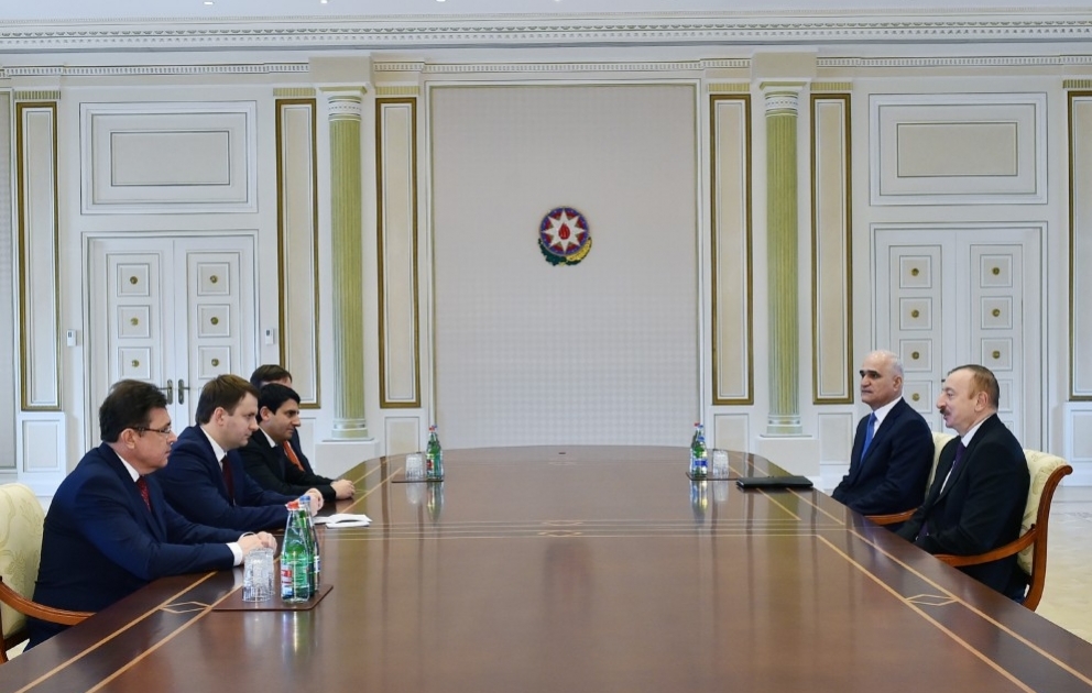 President Ilham Aliyev received Russian minister of economic development VIDEO