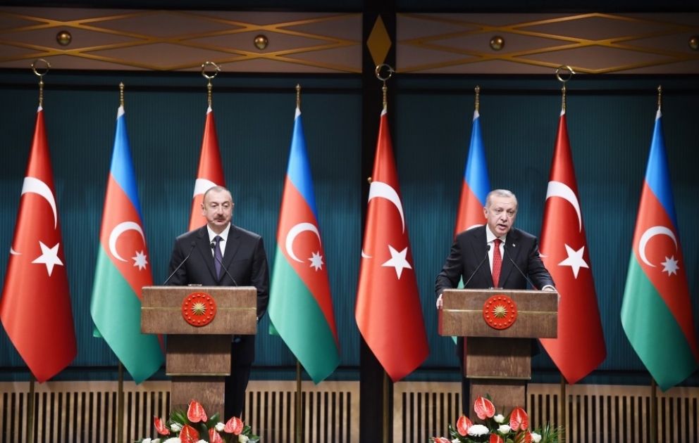 Azərbaycan və Türkiyə prezidentləri mətbuata bəyanatlarla çıxış ediblər YENİLƏNİB VİDEO