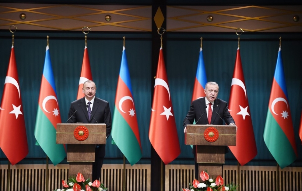 Azerbaijani, Turkish presidents made press statements VIDEO