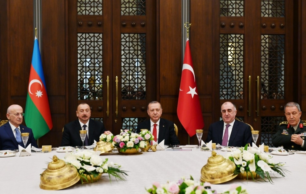 Turkish President Recep Tayyip Erdogan hosted official dinner in honor of President Ilham Aliyev VIDEO