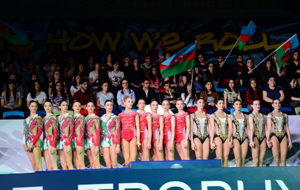 Bədii gimnastika üzrə 6-cı Dünya Kuboku yarışlarının sonuncu günü qaliblər mükafatlandırılıb  VİDEO