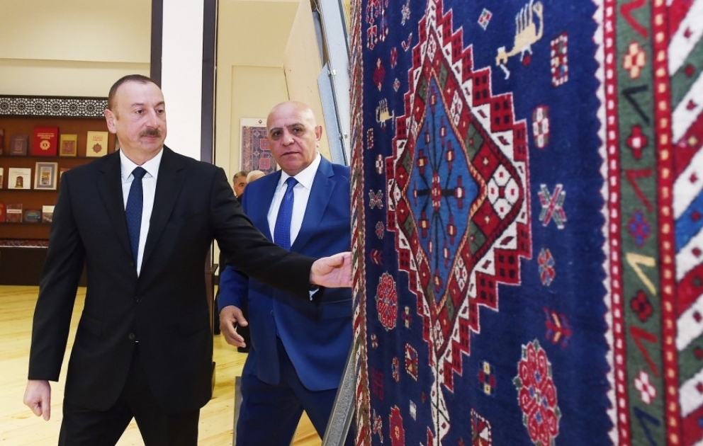 Prezident İlham Əliyev “Azərxalça” ASC-nin Xaçmaz filialının açılışında iştirak edib YENİLƏNİB VİDEO