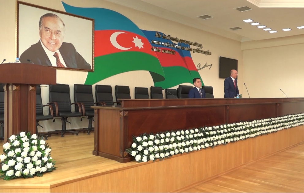 Fövqəladə Hallar Nazirliyinin kollektivi ulu öndər Heydər Əliyevin ideyalarına sadiqdir VİDEO