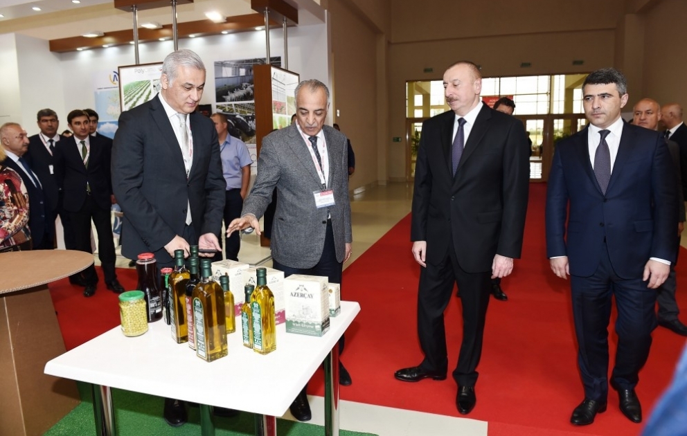 President Ilham Aliyev viewed 24th Azerbaijan International Food Industry exhibition and 12th Azerbaijan International Agriculture Exhibition VIDEO