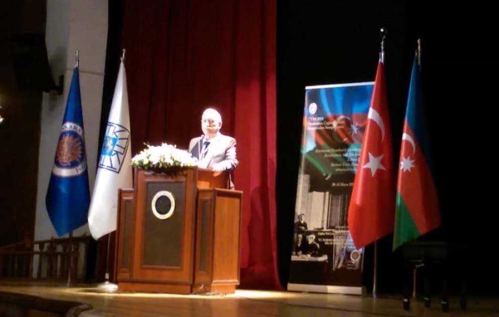 Ankarada Azərbaycan Xalq Cümhuriyyətinin 100 illiyinə həsr olunan simpozium keçirilir VİDEO