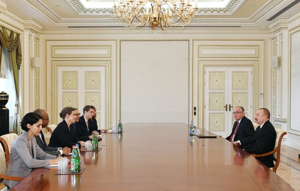 President Ilham Aliyev received delegation led by U.S. Deputy Assistant Secretary of State in the Bureau of Energy Resources VIDEO