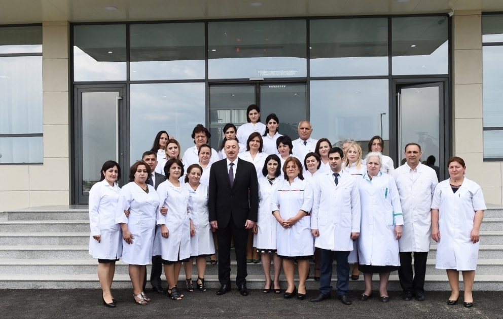 President Ilham Aliyev inaugurated Naftalan City Central Hospital VIDEO