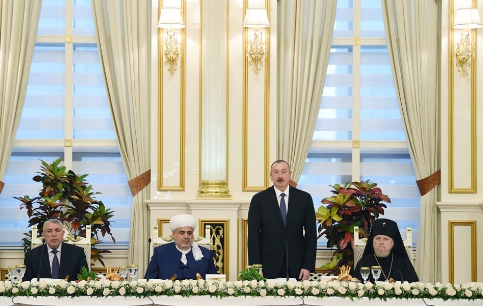 President Ilham Aliyev attended Iftar ceremony on the occasion of holy month of Ramadan VIDEO