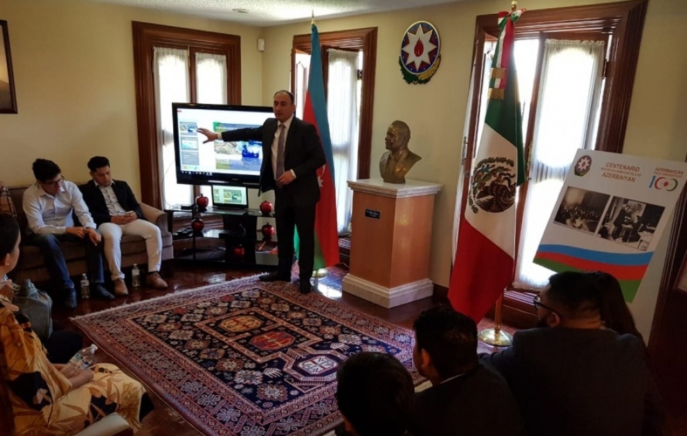Meksika Milli Avtonom Universitetinin tələbələri üçün Azərbaycan haqqında təqdimat keçirilib VİDEO