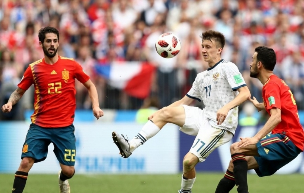 Rusiya millisi penalti seriyasında İspaniyanı məğlub edərək mundialın dörddəbir finalına adlayıb VİDEO