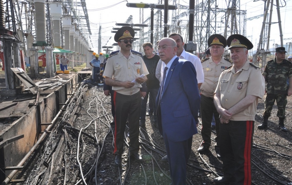 Fövqəladə hallar naziri “Azərbaycan İstilik Elektrik Stansiyası” MMC-nin cərəyan transformatorunda baş vermiş qəza ilə əlaqədar Mingəçevirdə olub VİDEO