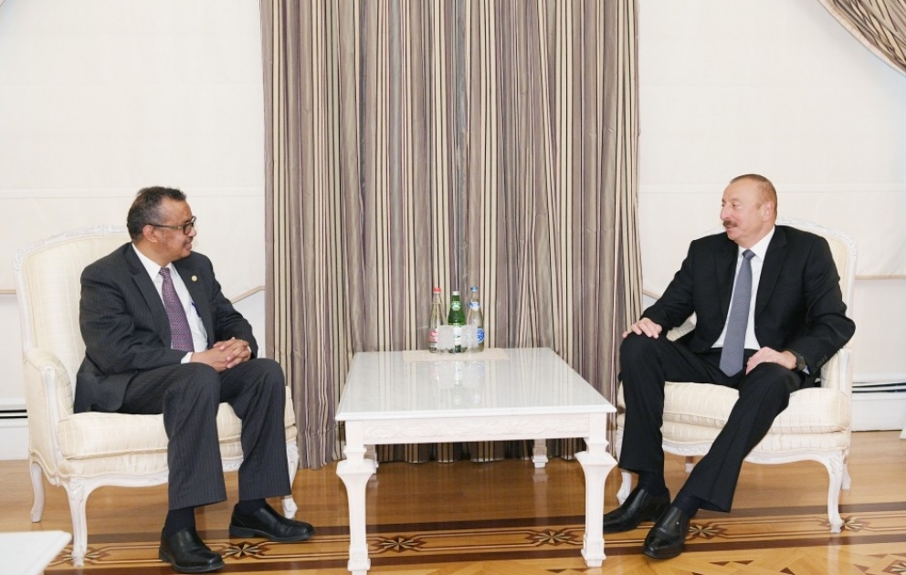 Präsident Ilham Aliyev empfängt WHO-Generaldirektor VIDEO