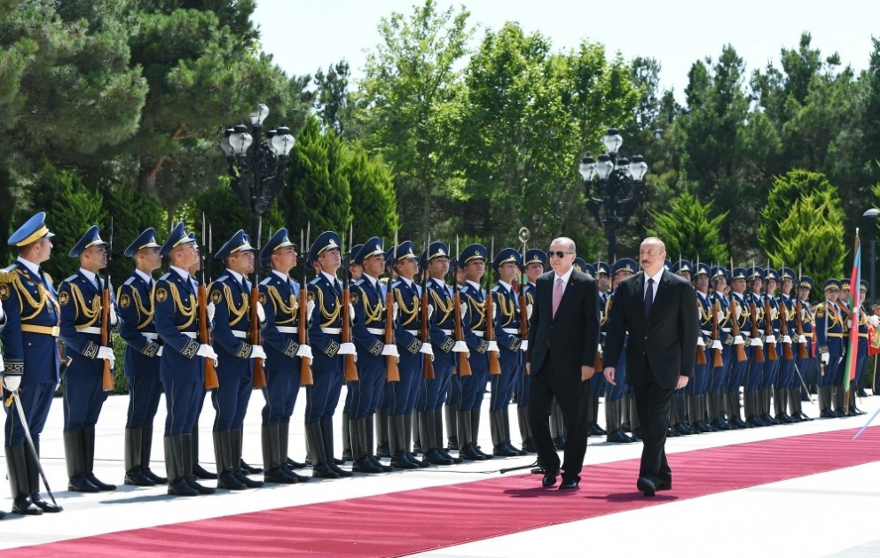 Official welcome ceremony was held for Turkish President Recep Tayyip Erdogan VIDEO