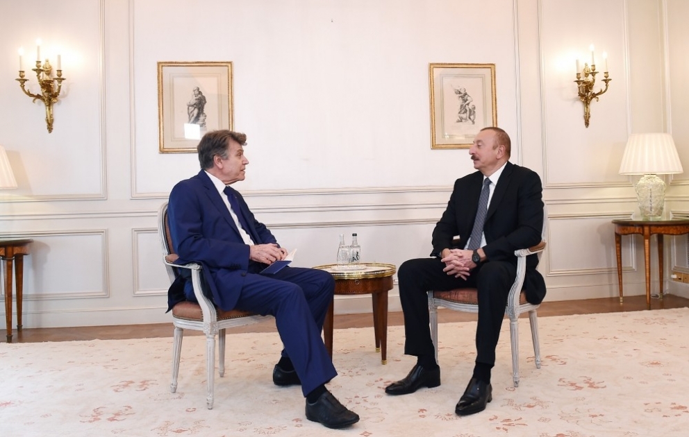 Paris : entretien du président Ilham Aliyev avec le directeur général de l’IFRI VIDEO