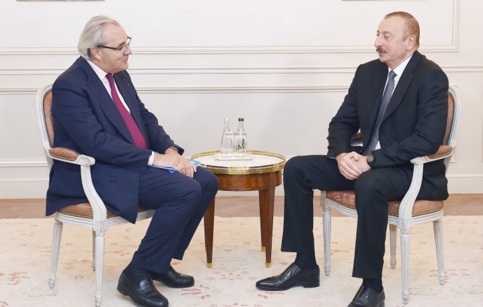 President Ilham Aliyev met with Chief Executive Officer of SUEZ VIDEO