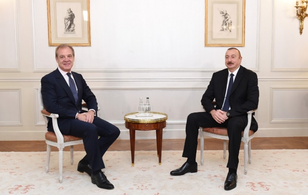 Entretien du président azerbaïdjanais avec le PDG du groupe CIFAL à Paris VIDEO