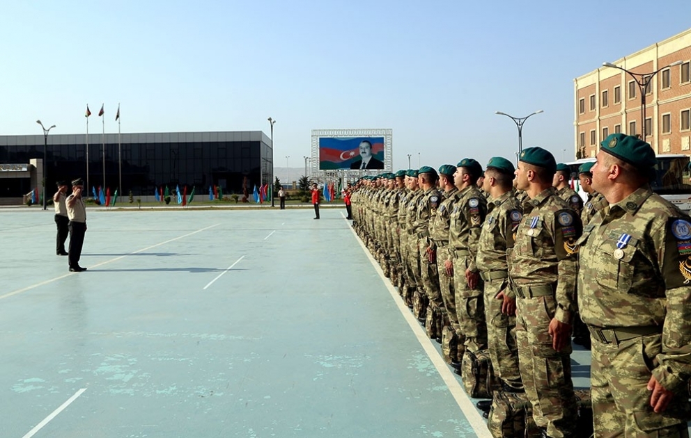 Группа азербайджанских миротворцев, служащих в Афганистане, вернулась на Родину ВИДЕО