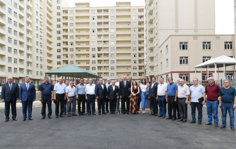 Ceremony was held to give out apartments and cars to veterans of Karabakh and Great wars, the Chernobyl disabled and families of martyrs  President Ilham Aliyev attended the ceremony VIDEO