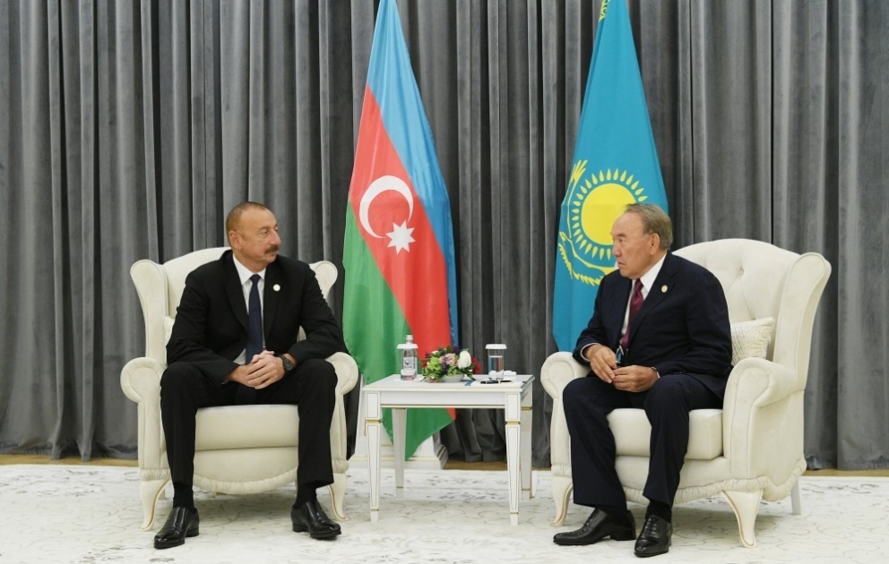 Aktaou : entretien du président Ilham Aliyev avec son homologue kazakh Noursoultan Nazarbaïev VIDEO