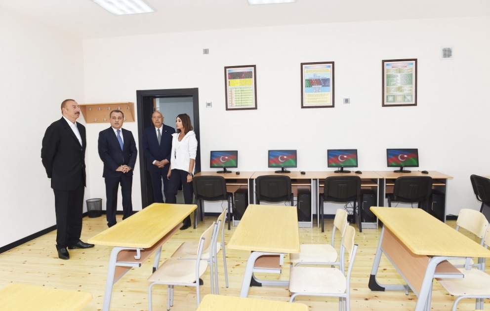 İsmayıllı rayonunun Lahıc qəsəbəsində yeni inşa olunan məktəb binası istifadəyə verilib VİDEO