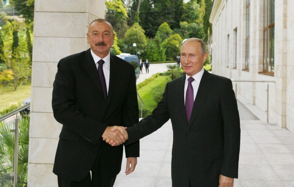 President of Azerbaijan Ilham Aliyev`s official visit to Russia  President Ilham Aliyev met with President Vladimir Putin VIDEO