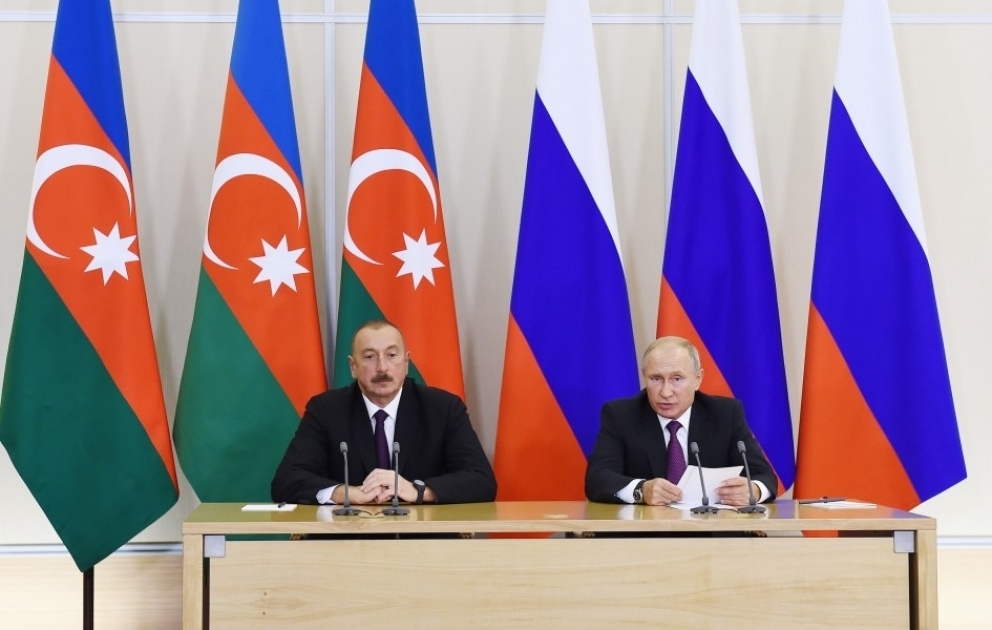 Azerbaijani, Russian presidents made press statements VIDEO