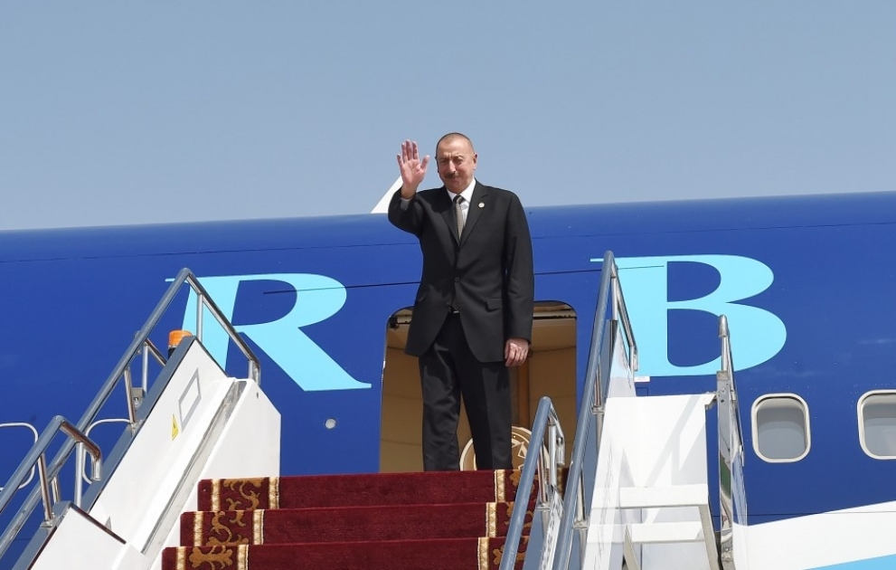 Завершился визит Президента Азербайджана Ильхама Алиева в Кыргызстан ВИДЕО