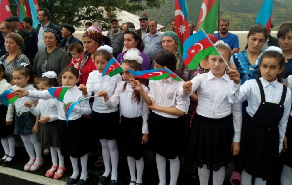 Qusarın Yuxarı Tahircal kəndində yeni məktəb binası istifadəyə verilib VİDEO