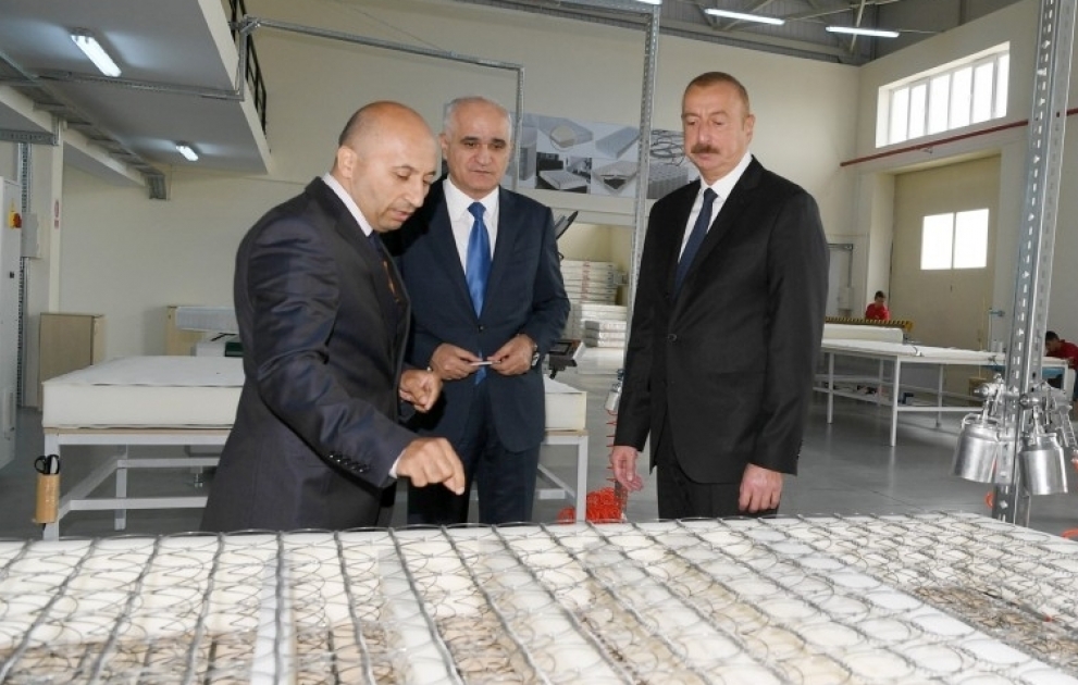 Prezident İlham Əliyev Masallı Sənaye Məhəlləsinin açılışında iştirak edib YENİLƏNİB 2 VİDEO