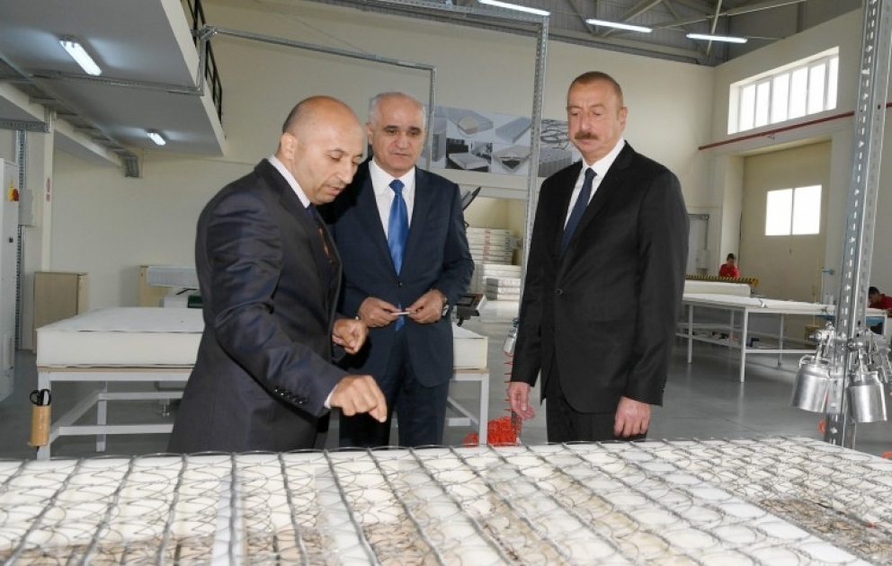 President Ilham Aliyev attended opening of Masalli Industrial Estate VIDEO
