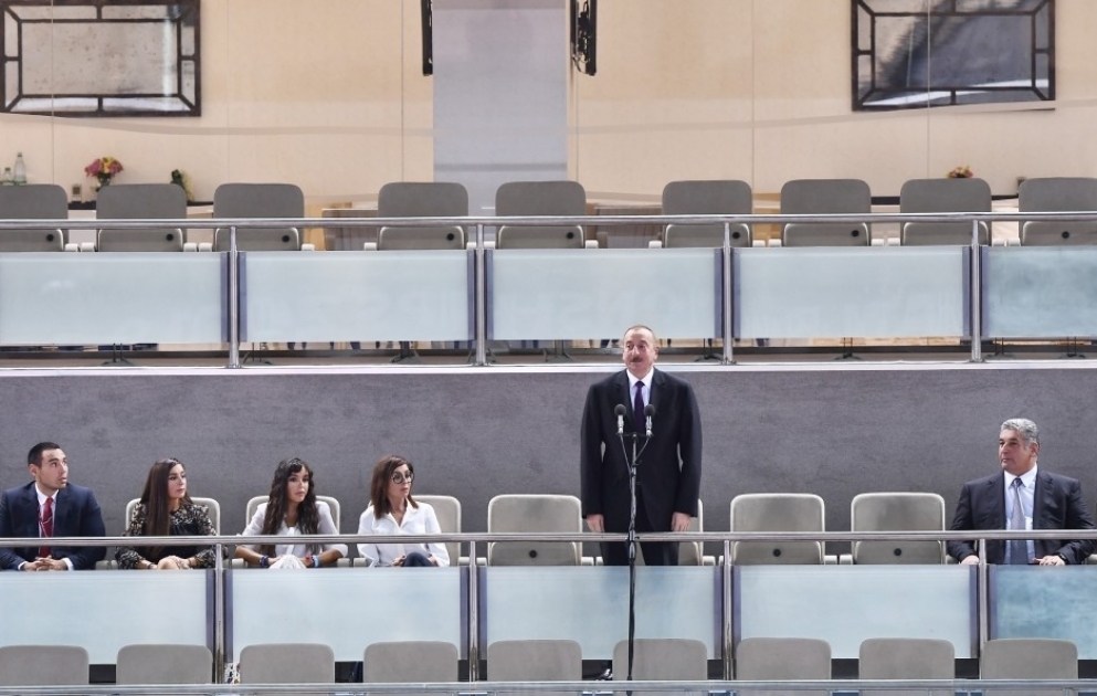 Baku hosted solemn opening ceremony of 2018 World Judo Championships  President Ilham Aliyev attended the ceremony VIDEO