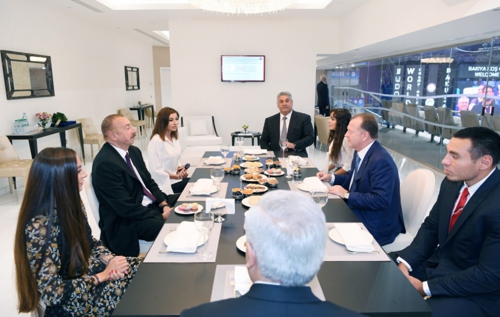 President Ilham Aliyev met with president of International Judo Federation VIDEO