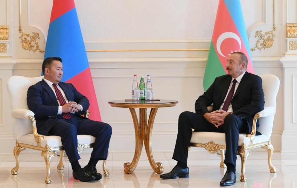 Состоялась встреча президентов Aзербайджана и Монголии ОБНОВЛЕНО ВИДЕО
