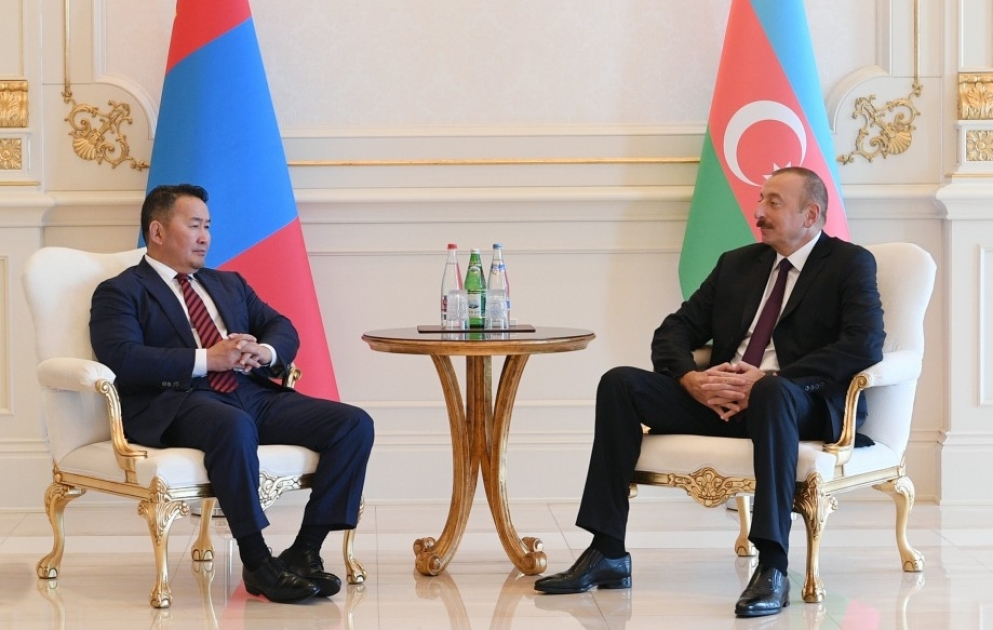 Azerbaijani, Mongolian presidents met VIDEO