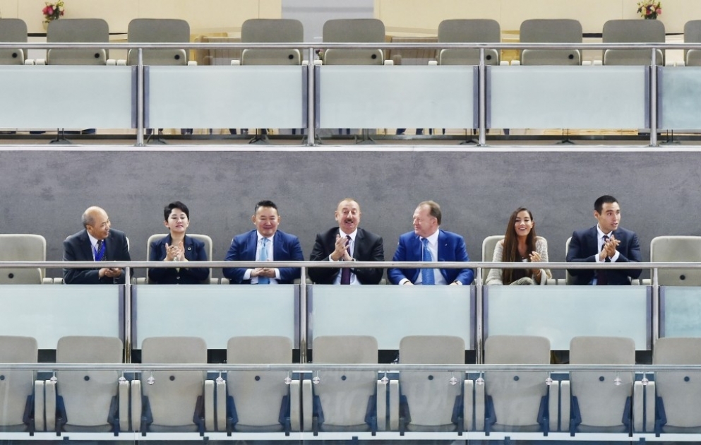 Judo-WM in Baku: Aserbaidschans Judoka Ushangi Kokauri holt Silber Präsident Ilham Aliyev verfolgt Wettkämpfe VIDEO
