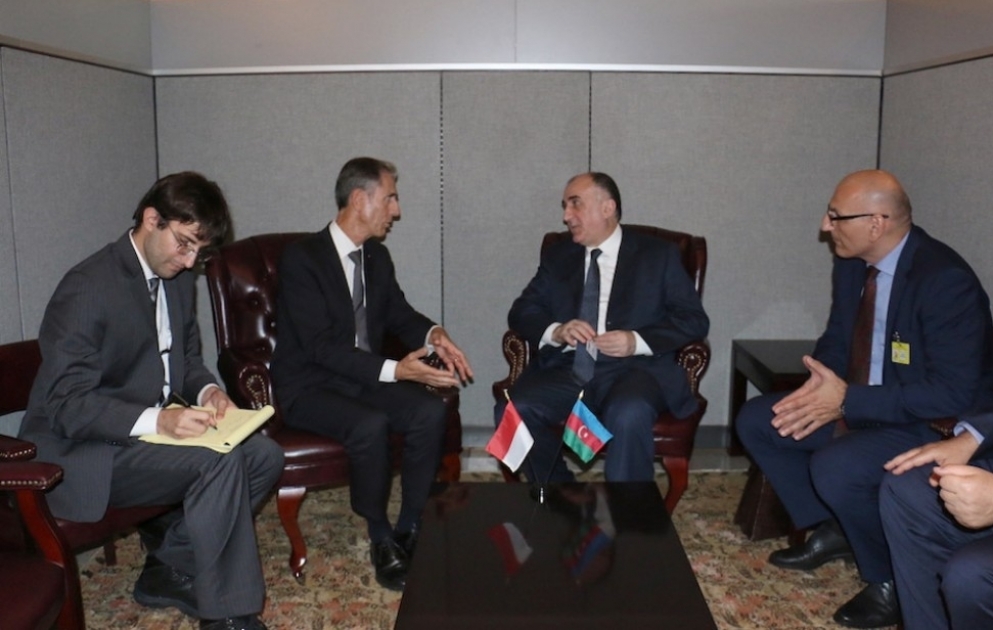 Le chef de la diplomatie azerbaïdjanaise rencontre son homologue monégasque à New York VIDEO