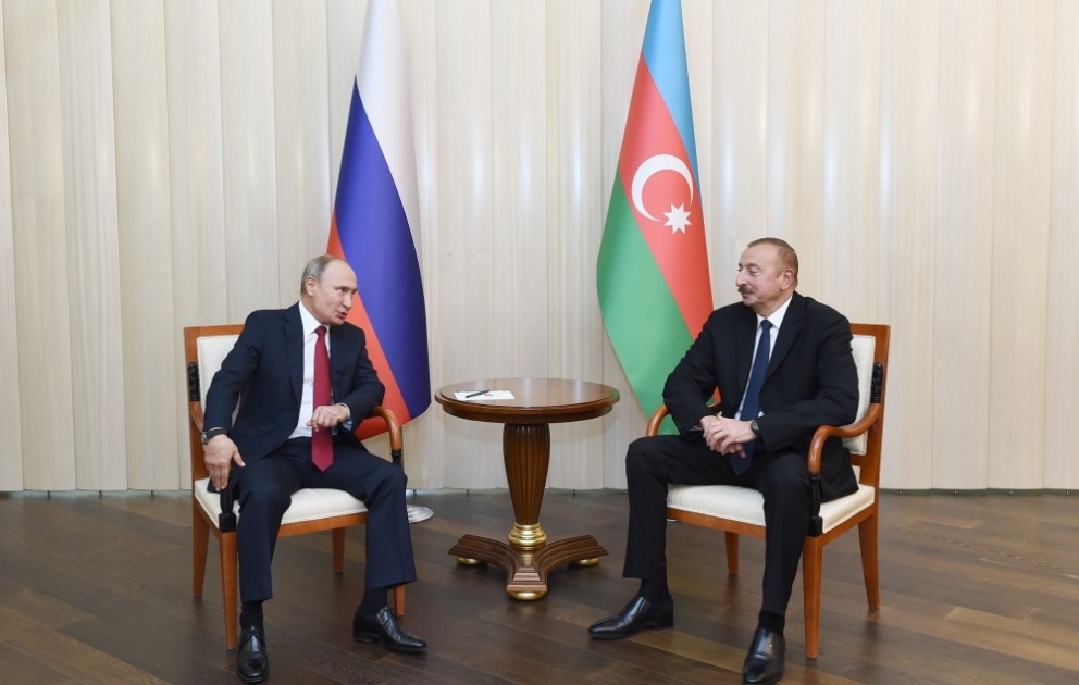 Azərbaycan Prezidenti İlham Əliyevin Rusiya Prezidenti Vladimir Putin ilə təkbətək görüşü olub  YENİLƏNİB VİDEO