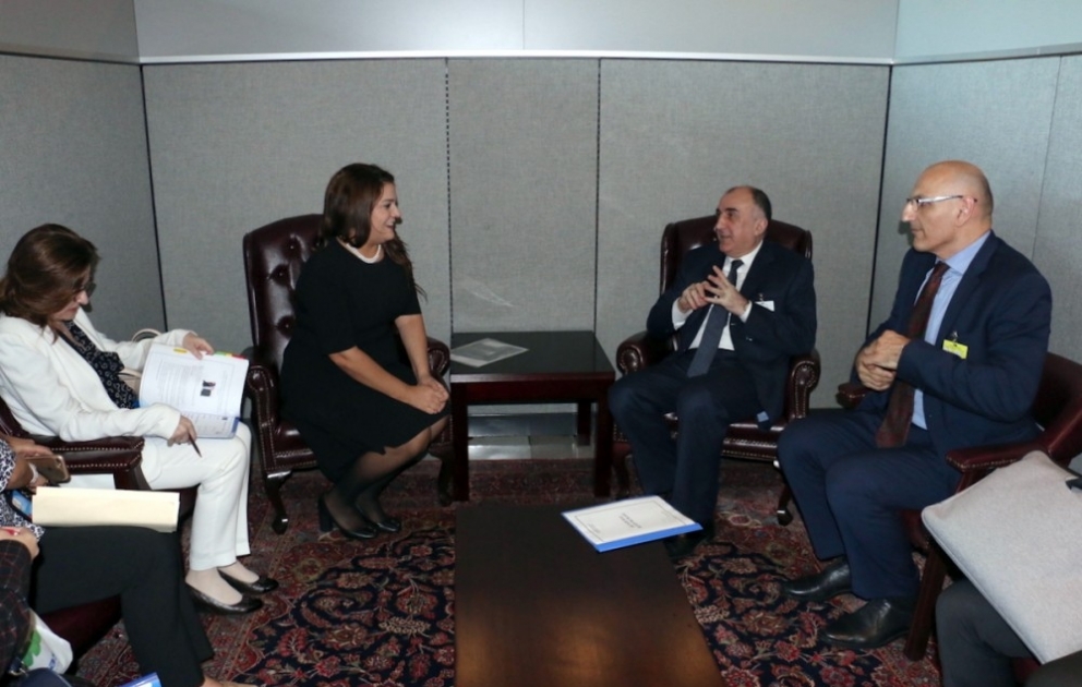 Azerbaijani FM holds series of meetings in New York VIDEO