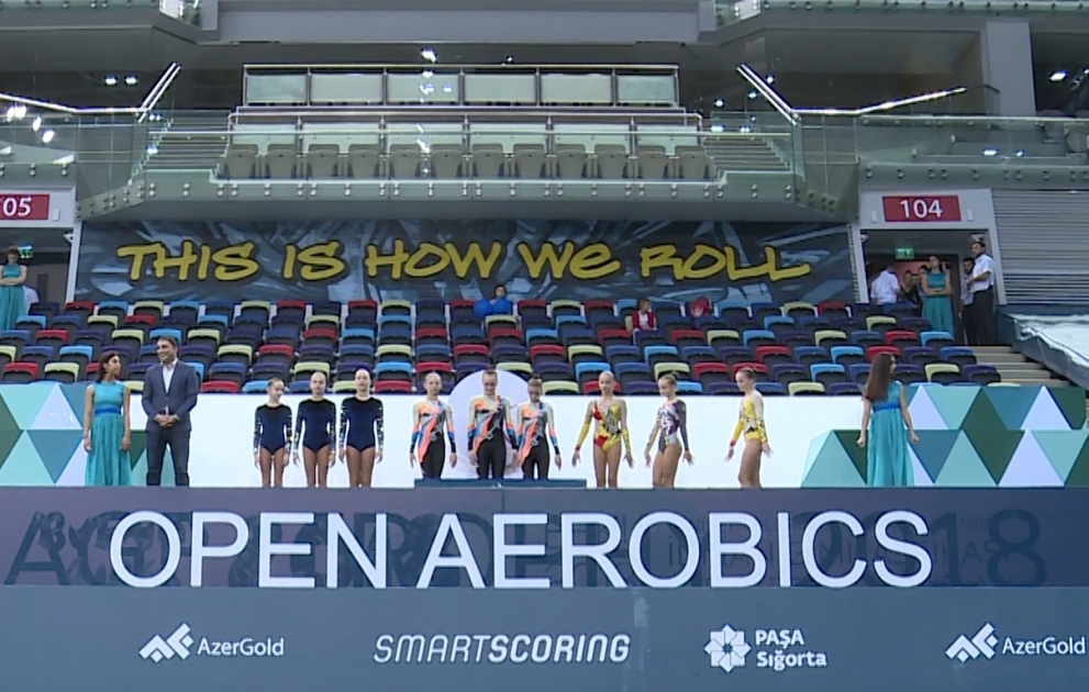 Aerobika gimnastikası üzrə açıq Azərbaycan çempionatı və Bakı birinciliyinə yekun vurulub VİDEO
