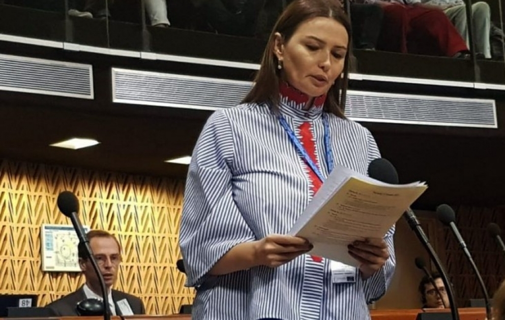 Azərbaycanlı deputat AŞPA-da Nazirlər Komitəsinin sədrinə mədəniyyətlərarası dialoqla bağlı sual ünvanlayıb VİDEO