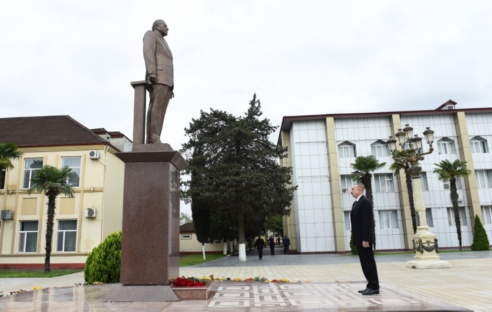 President Ilham Aliyev arrived in Astara district VIDEO