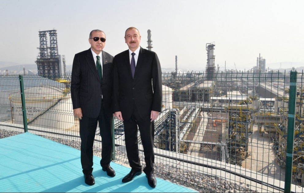 Türkiyənin İzmir şəhərində “Star” neft emalı zavodunun açılış mərasimi olub  Azərbaycan Prezidenti İlham Əliyev və Türkiyə Prezidenti Rəcəb Tayyib Ərdoğan mərasimdə iştirak ediblər YENİLƏNİB 2 VİDEO