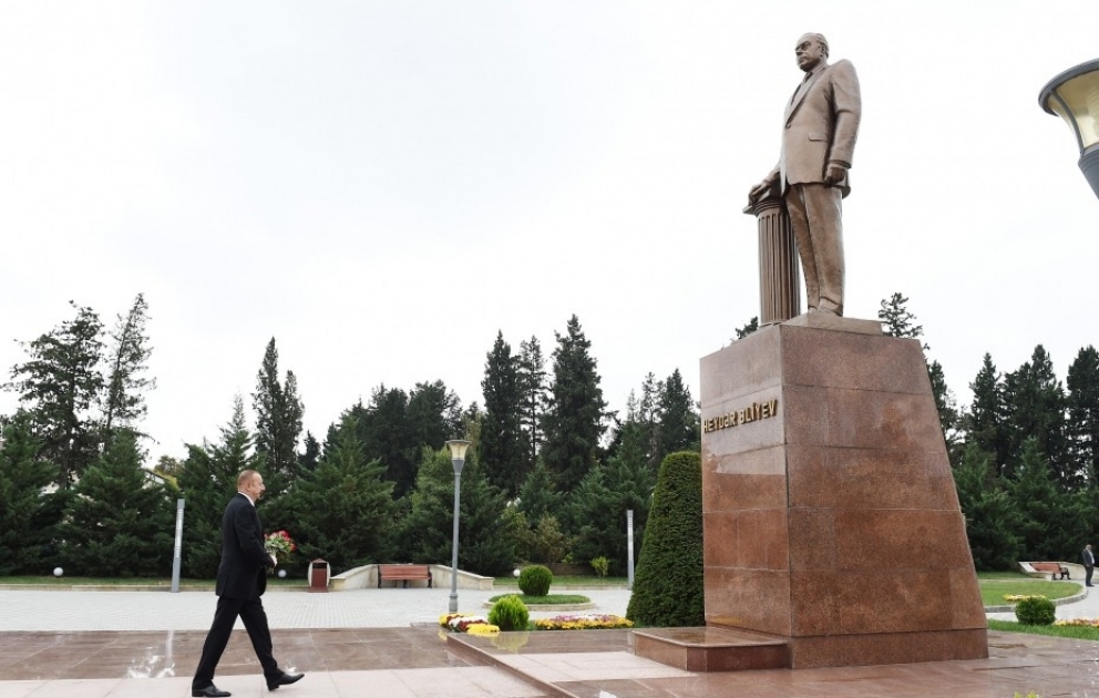 Präsident Ilham Aliyev zu Besuch in Imischli VIDEO