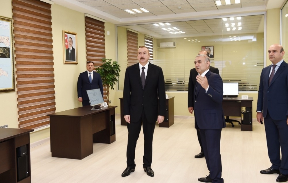 President Ilham Aliyev launched Imishi Automated Control and Monitoring Center of Azerishig OJSC VIDEO